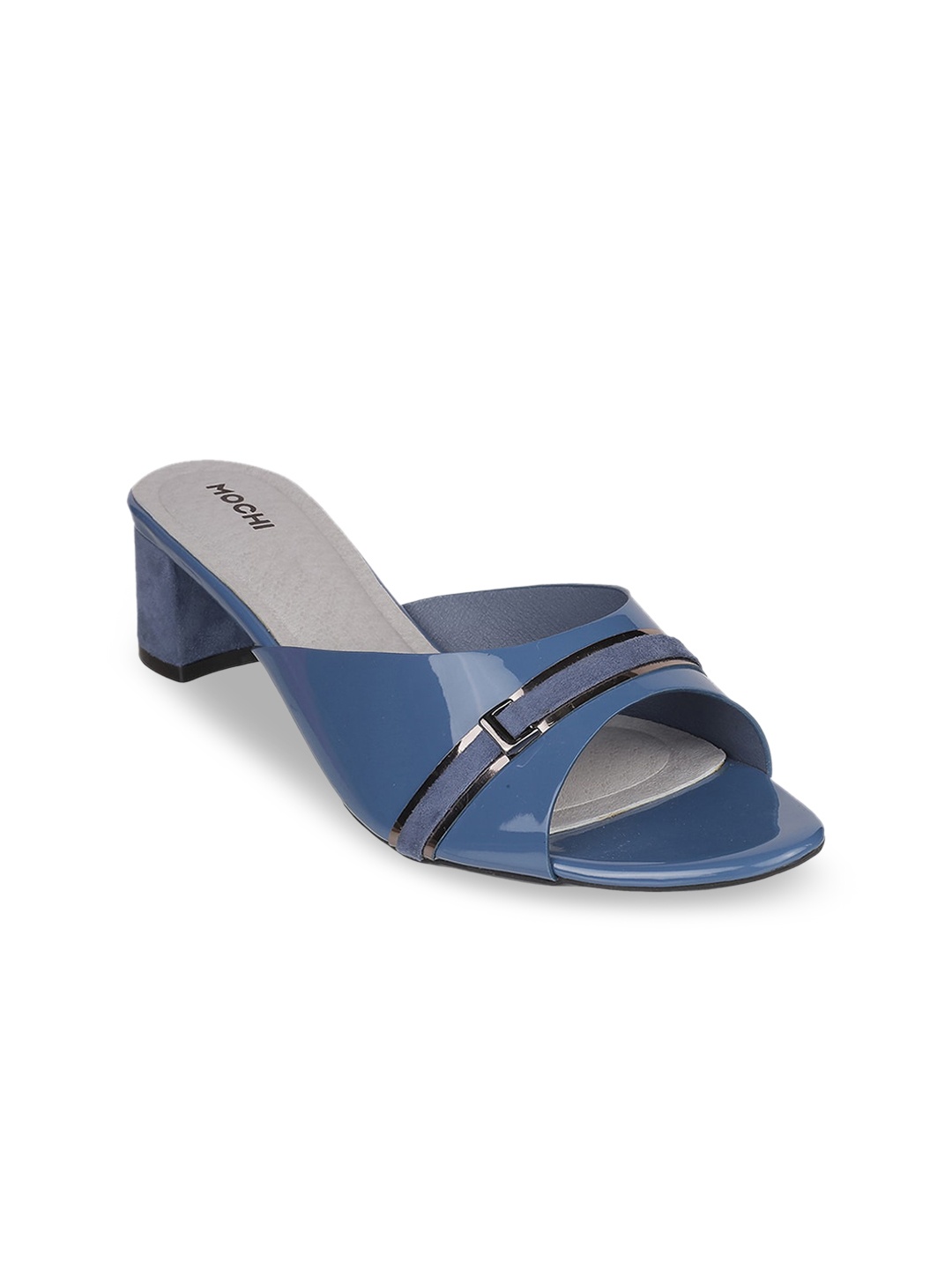 

Mochi Women Blue Colourblocked Mules
