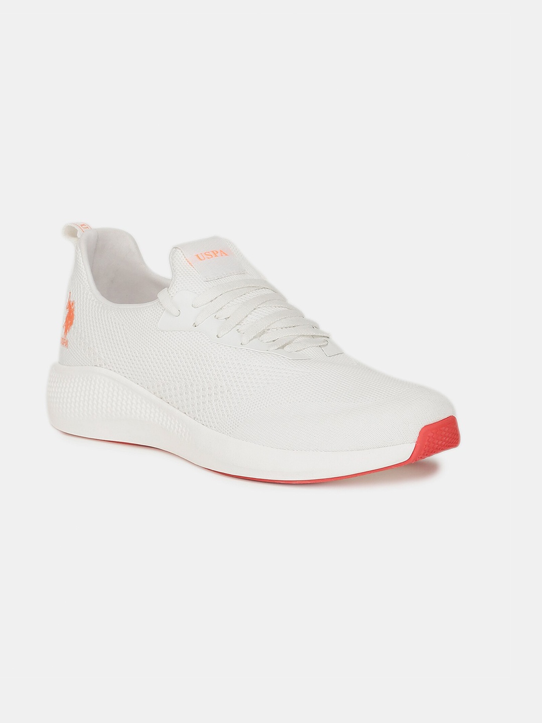 

U.S. Polo Assn. Men Off-White Textile Walking Shoes