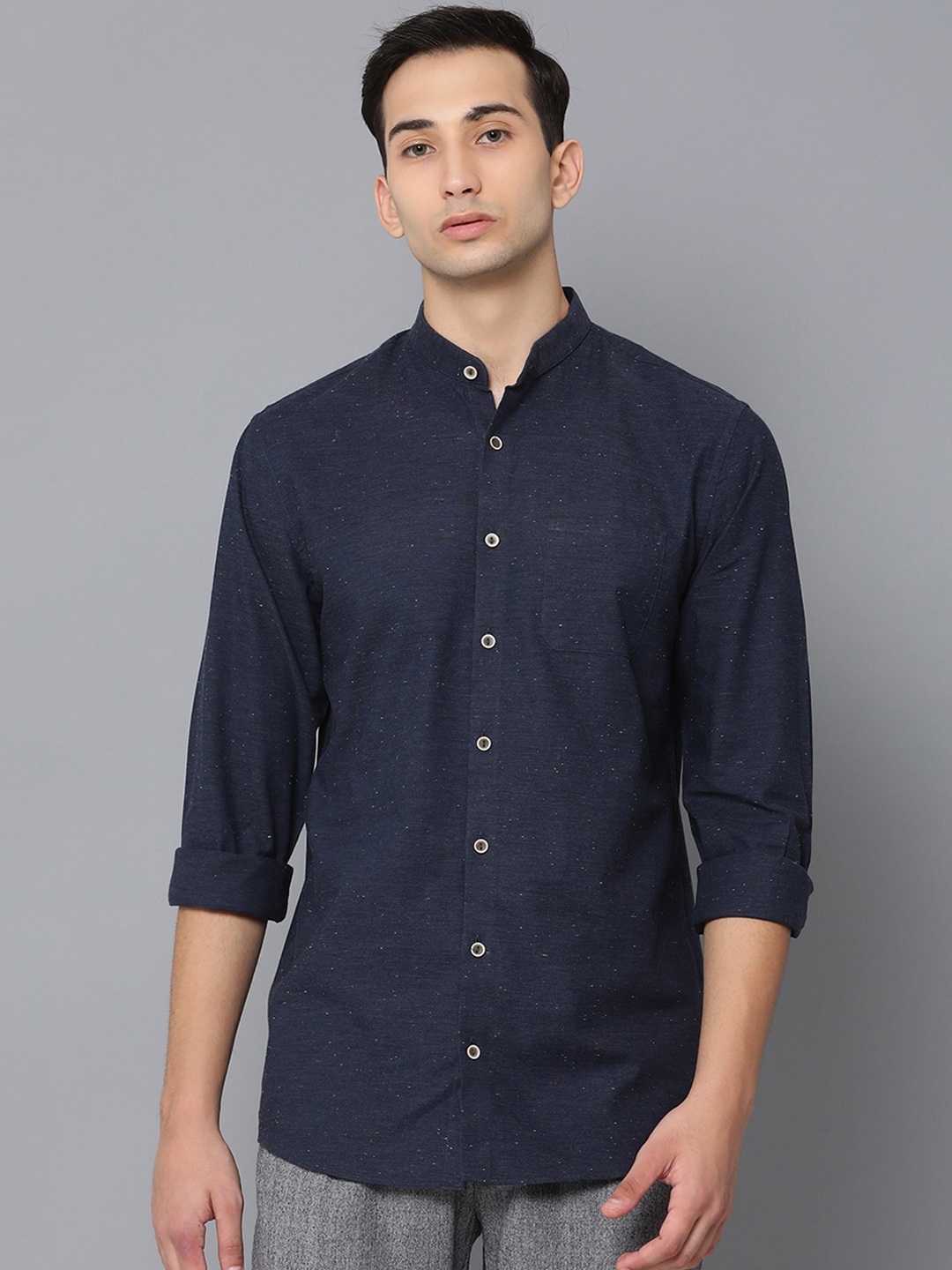 

LINDBERGH Men Blue Regular Fit Printed Casual Shirt