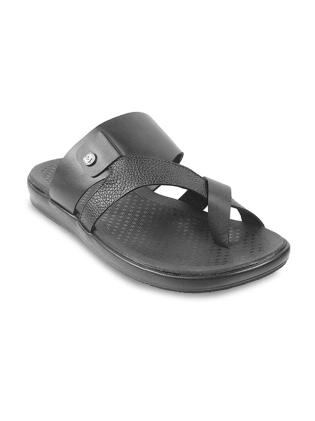 

Metro Men Black Ethnic Leather Comfort Sandals
