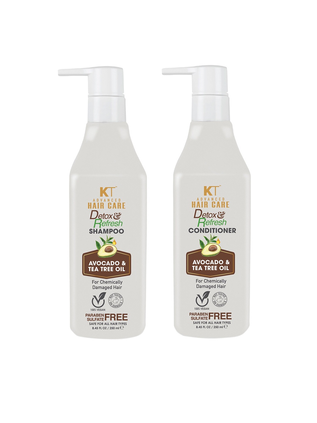 

KEHAIRTHERAPY Set of Professional Detox & Refresh Shampoo 250ml & Conditioner 250ml, White