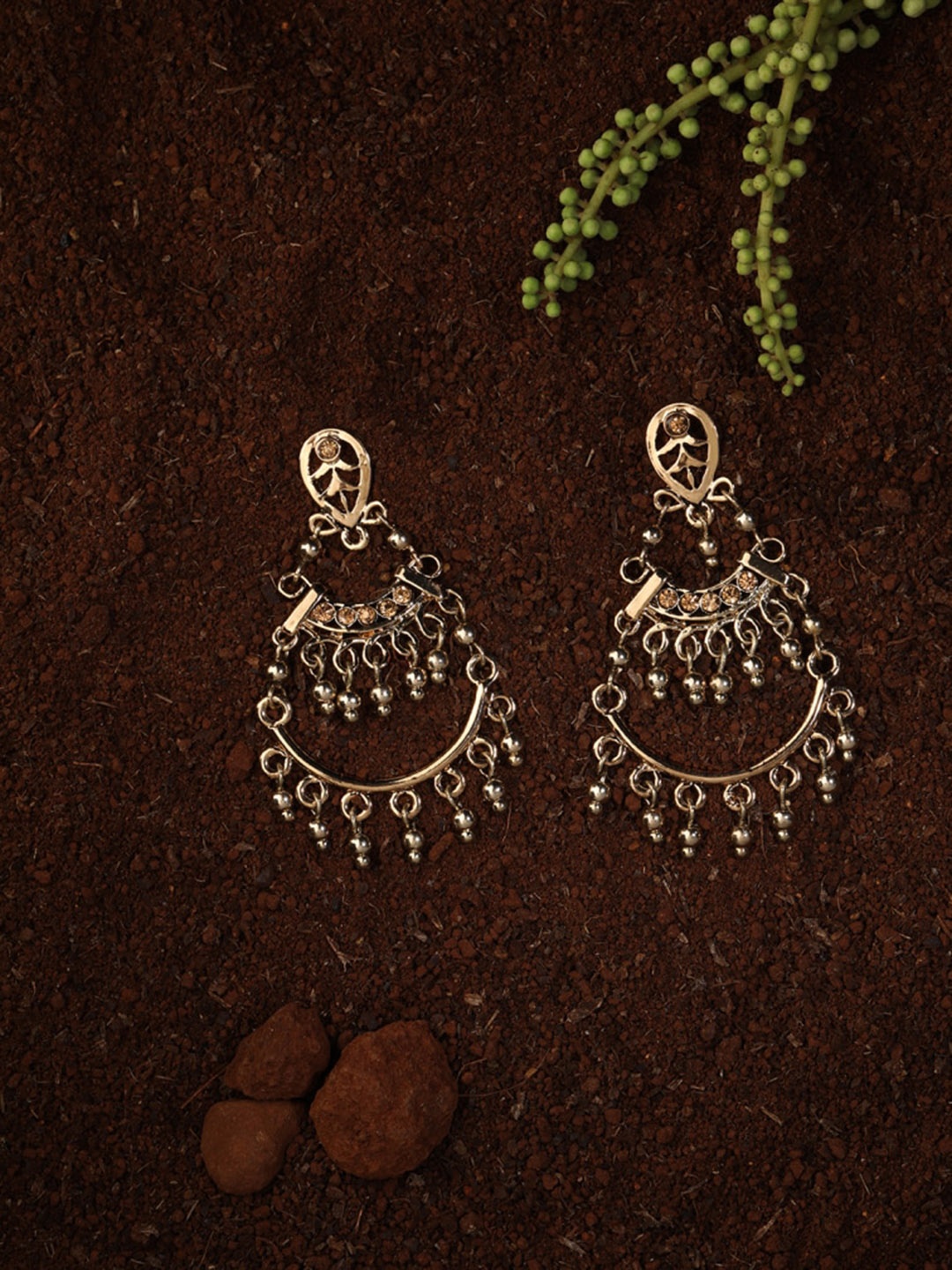 

Accessorize Gold-Plated Crescent Shaped Chandbalis