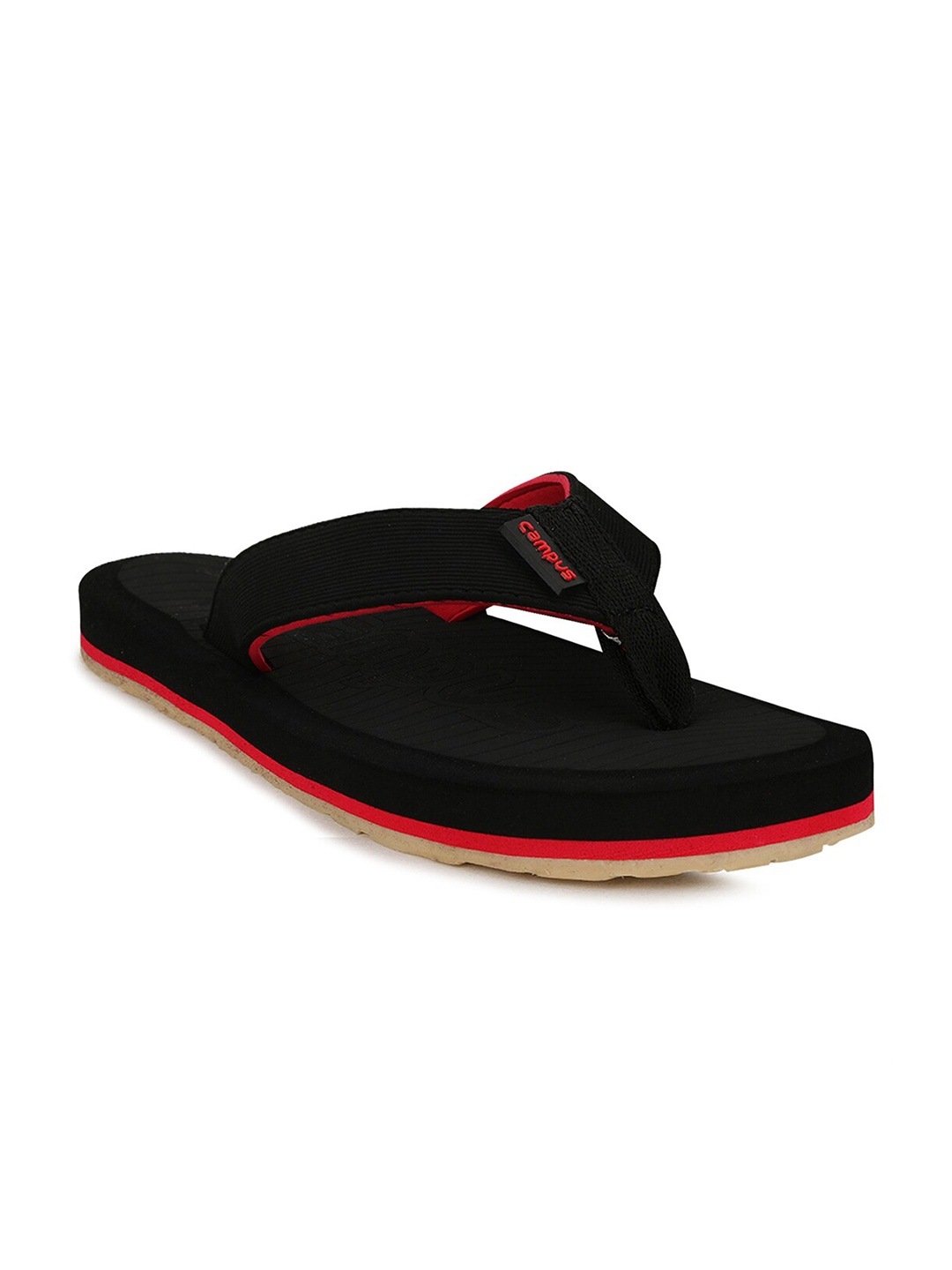 

Campus Men Black Thong Flip-Flops