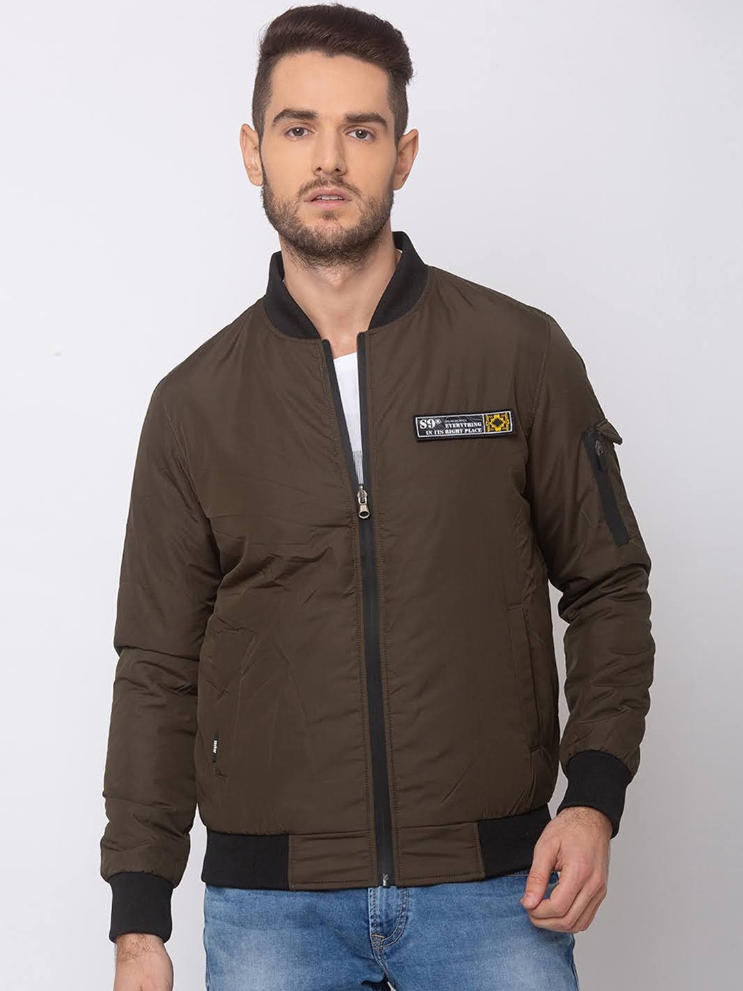 

SPYKAR Men Brown Solid Regular Tailored Jacket