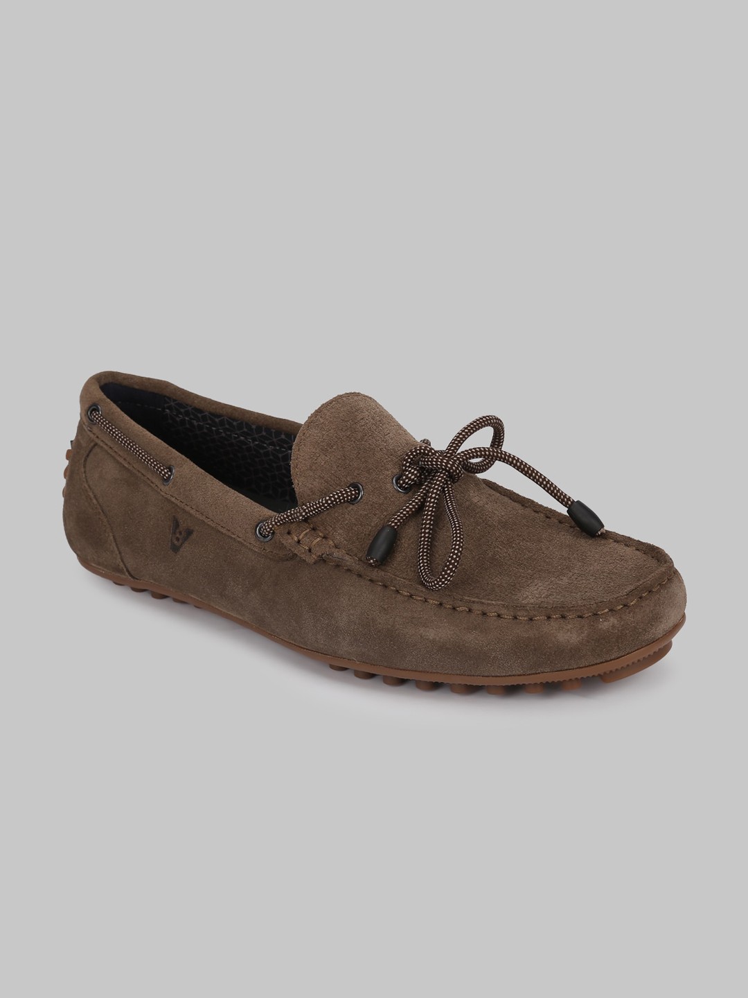 

V8 by Ruosh Men Olive Green Suede Boat Shoes