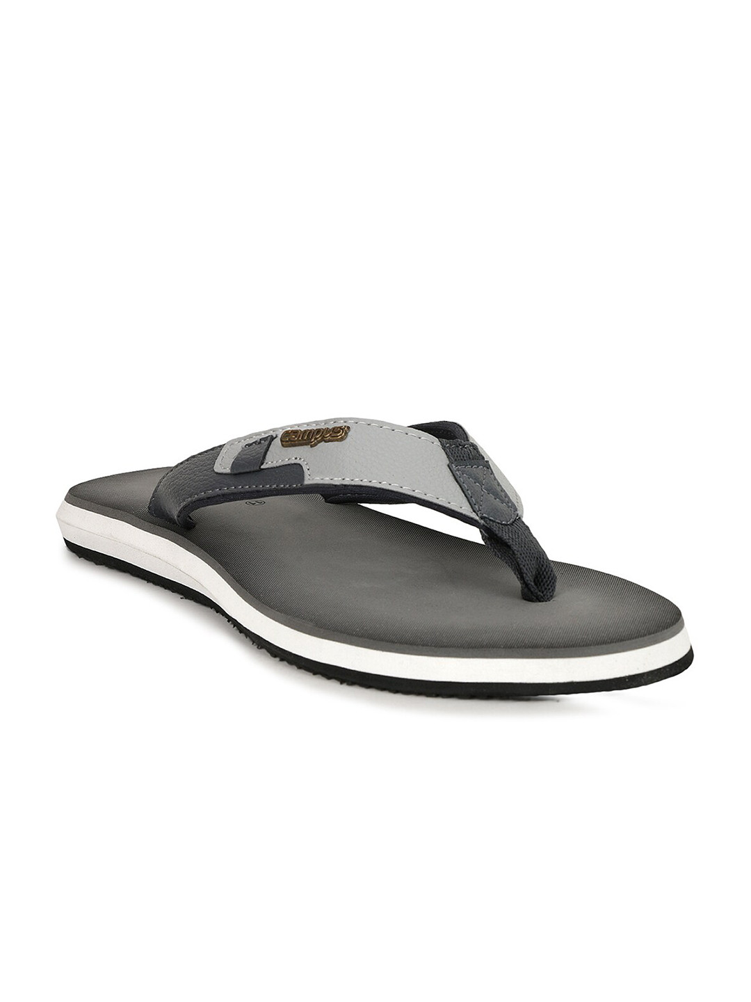 

Campus Men Grey Thong Flip-Flops