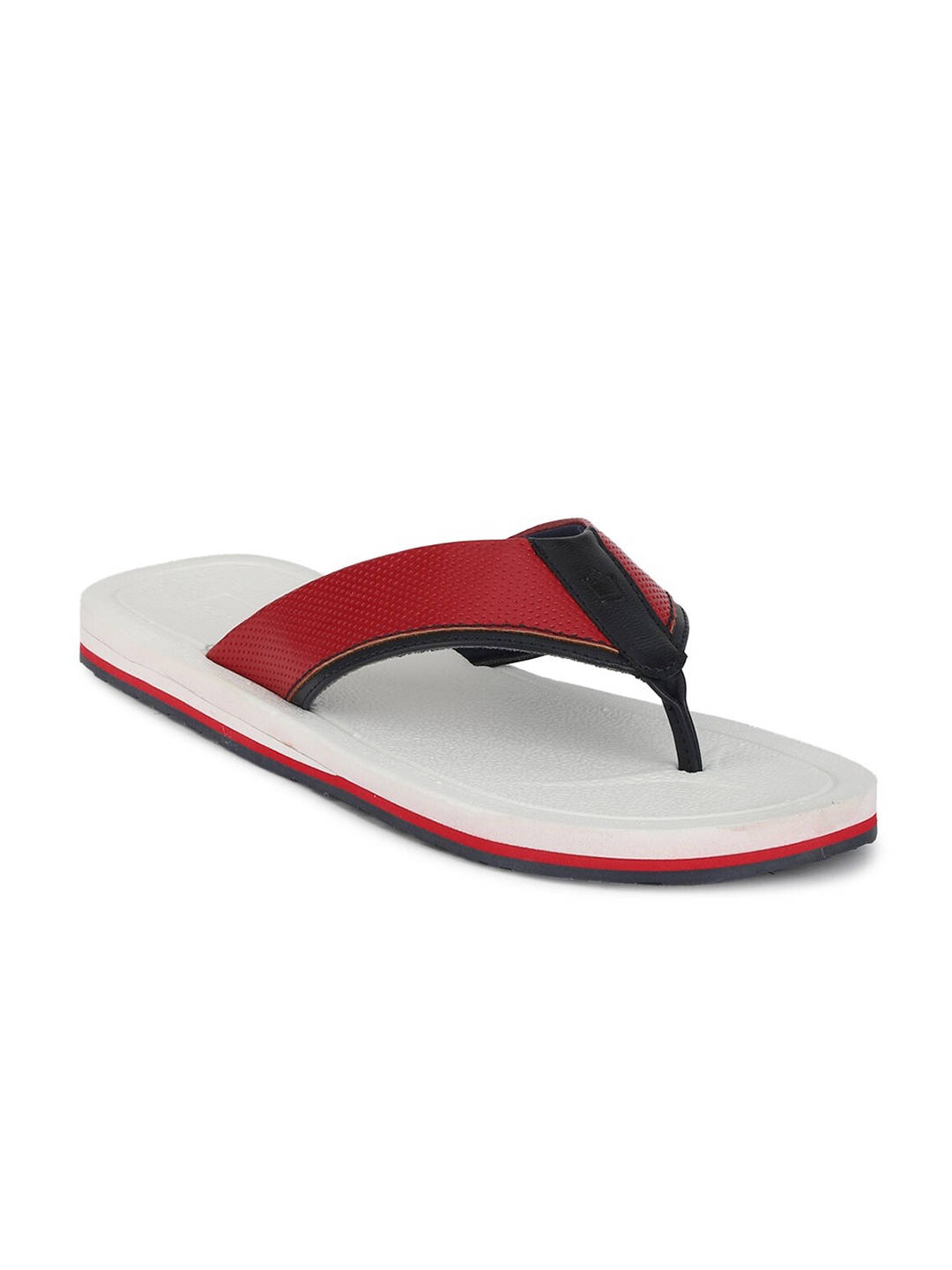 

Louis Philippe Men Rubber Thong Flip-Flops, White