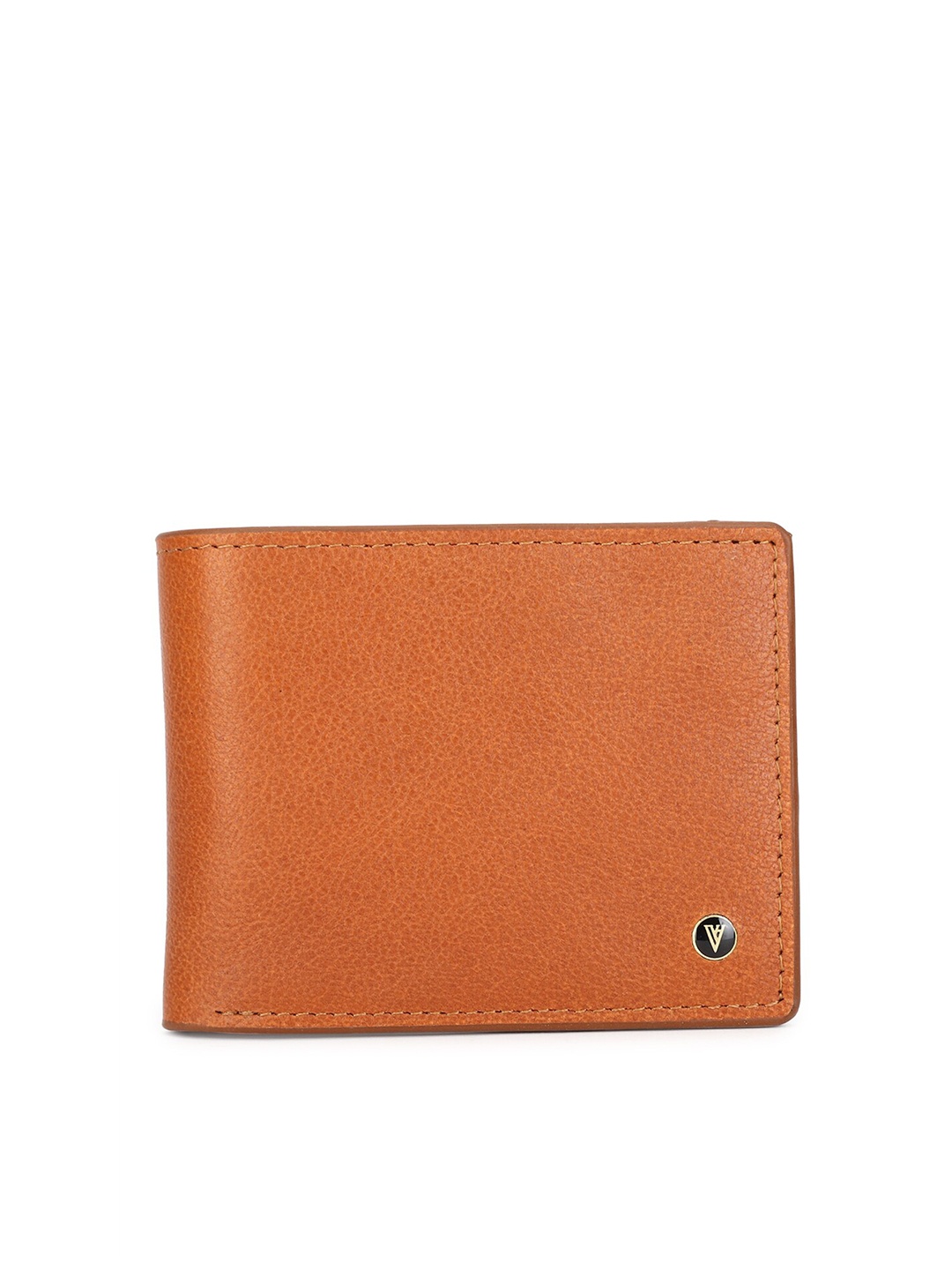 

Van Heusen Men Tan Brown Textured Two Fold Leather Wallet