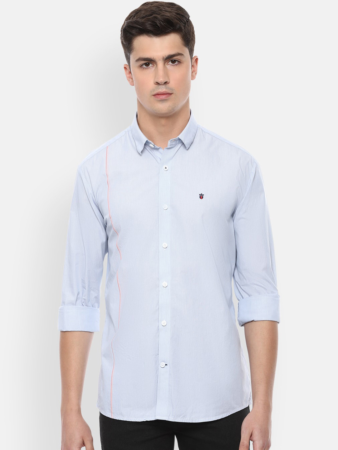 

Louis Philippe Sport Men Blue Slim Fit Cotton Solid Casual Shirt