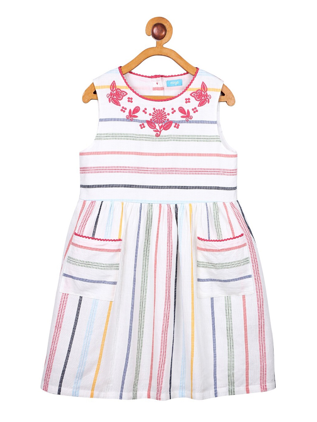 

Miyo Multicoloured Striped A-Line Dress, Multi