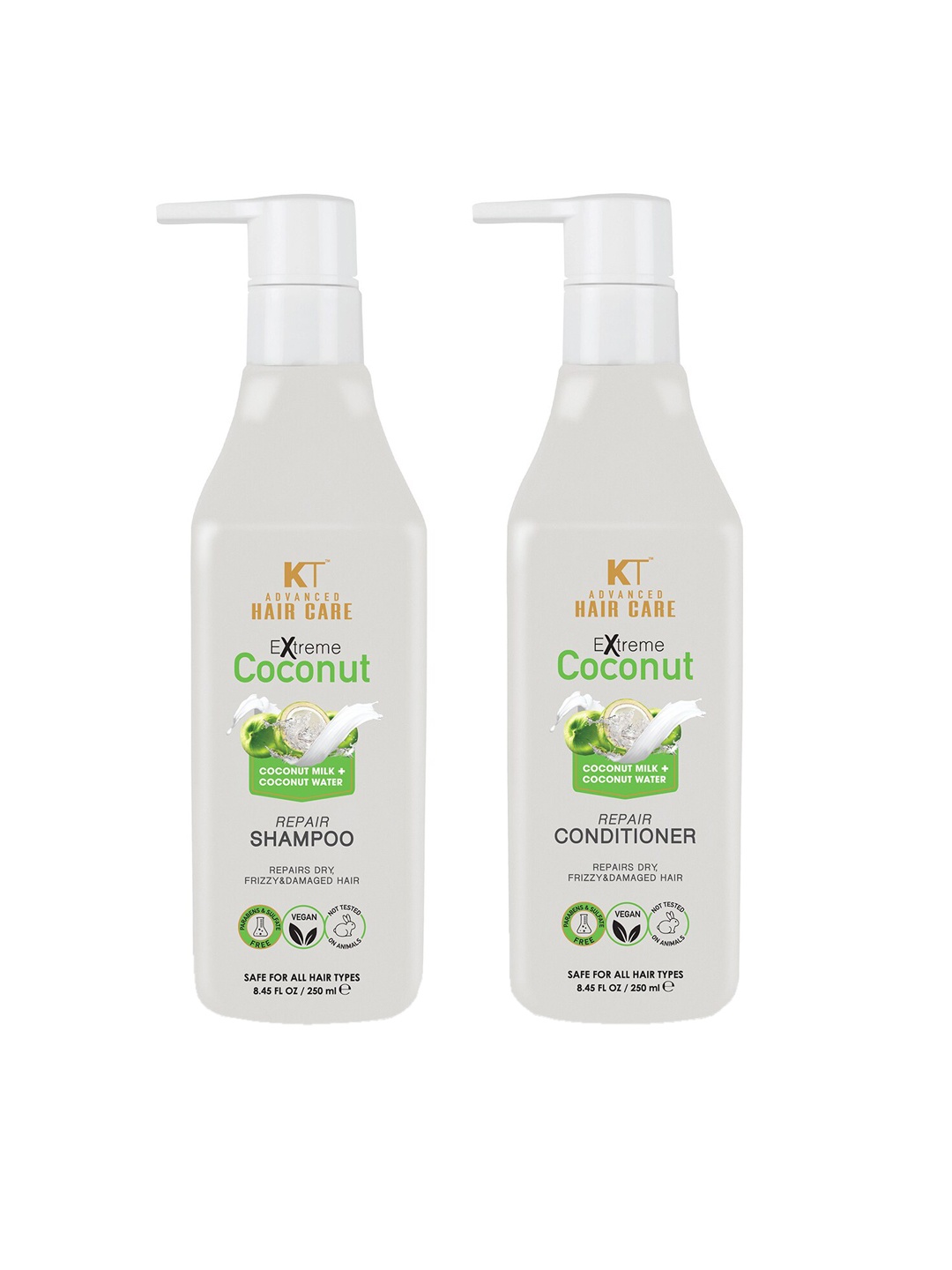 

KEHAIRTHERAPY Set Of 2 Advance Extreme Coconut Repair Shampoo & Conditioner 500ml, White