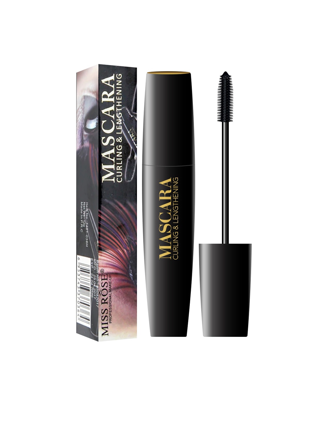 MISS ROSE Curl & Lengthening Mascara 7401-036H 20 gm, Black