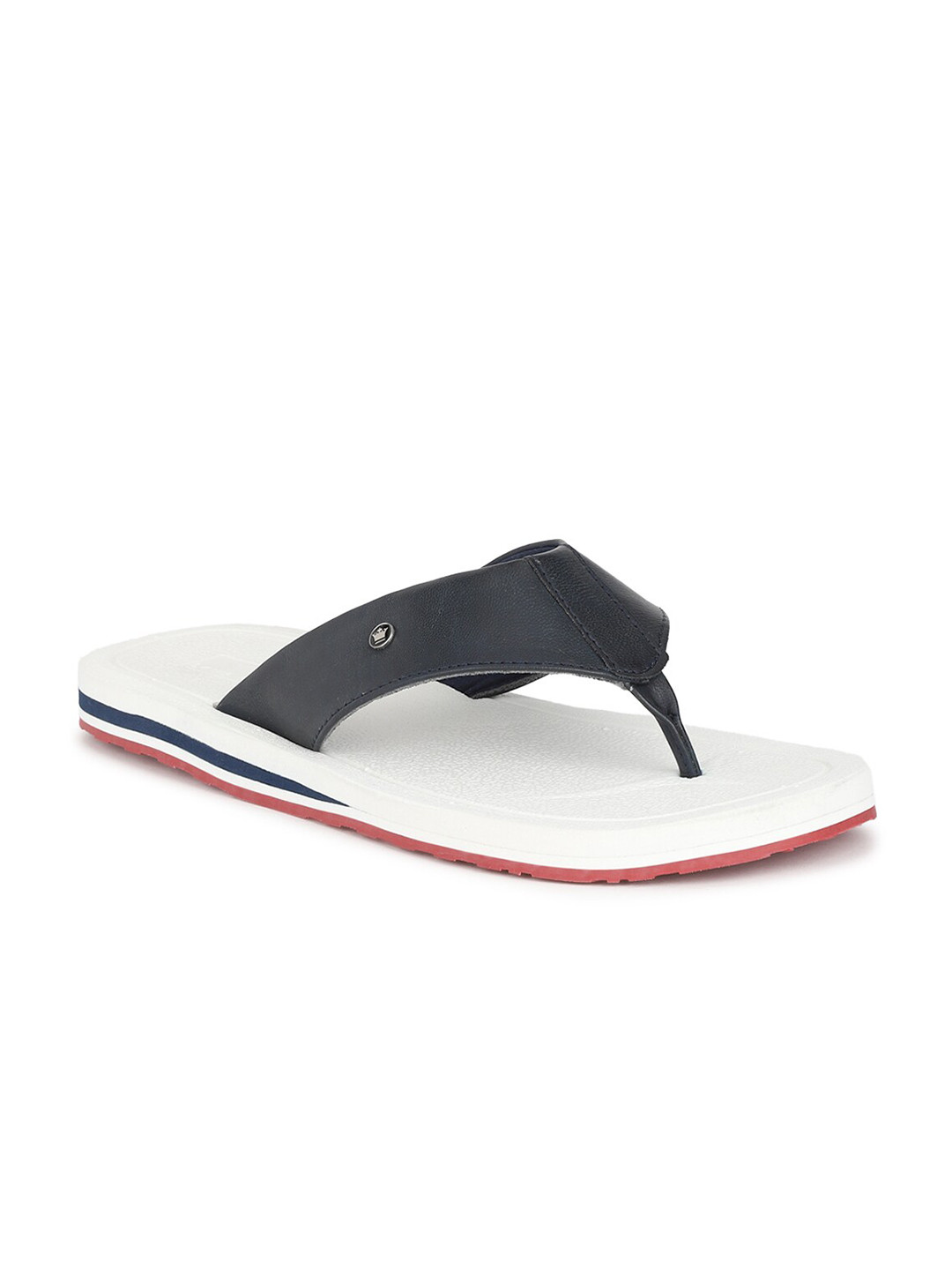 

Louis Philippe Men White & Black Comfort Sandals