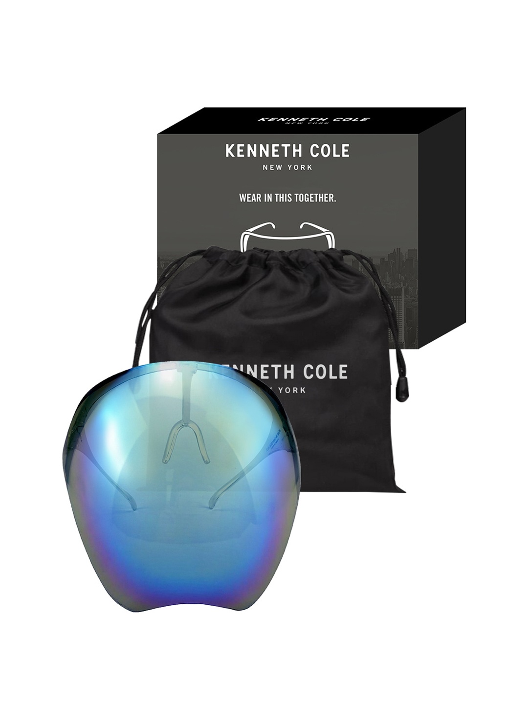 

Kenneth Cole Unisex Blue Solid Goggle Style Face Shield