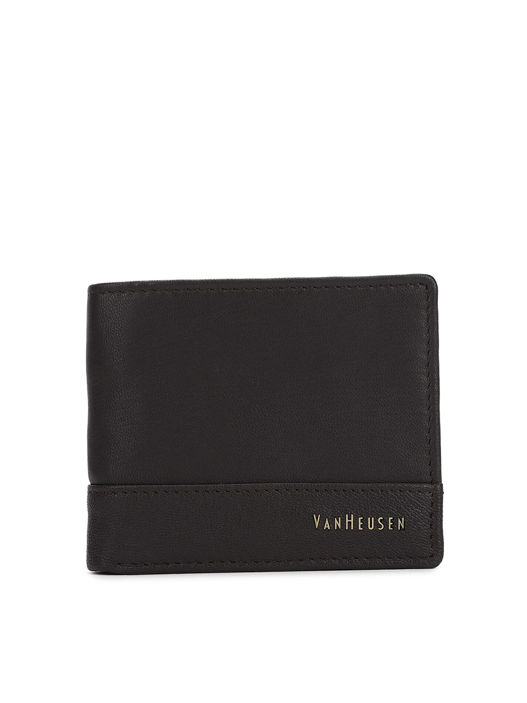 

Van Heusen Men Black Textured Two Fold Wallet