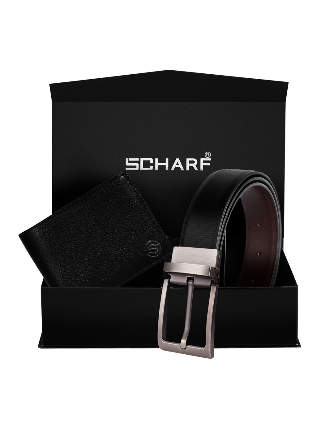 

SCHARF Men Black Textured Accessory Gift Set
