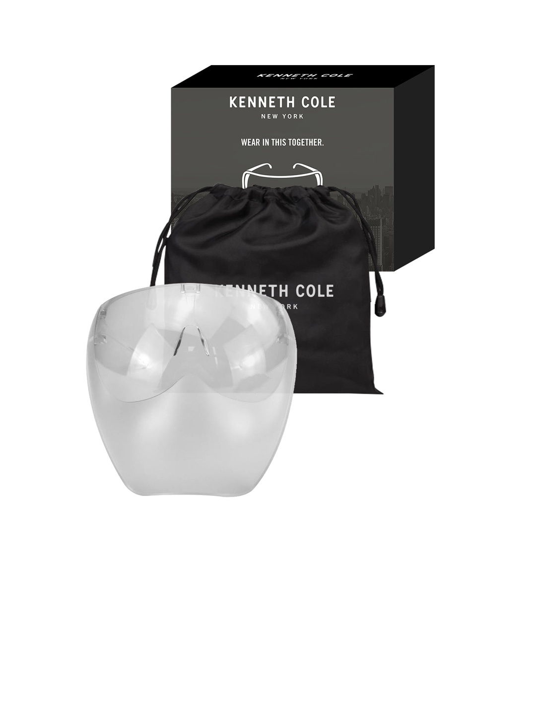 Kenneth Cole Unisex Transparent Solid Goggle Style Face Shield