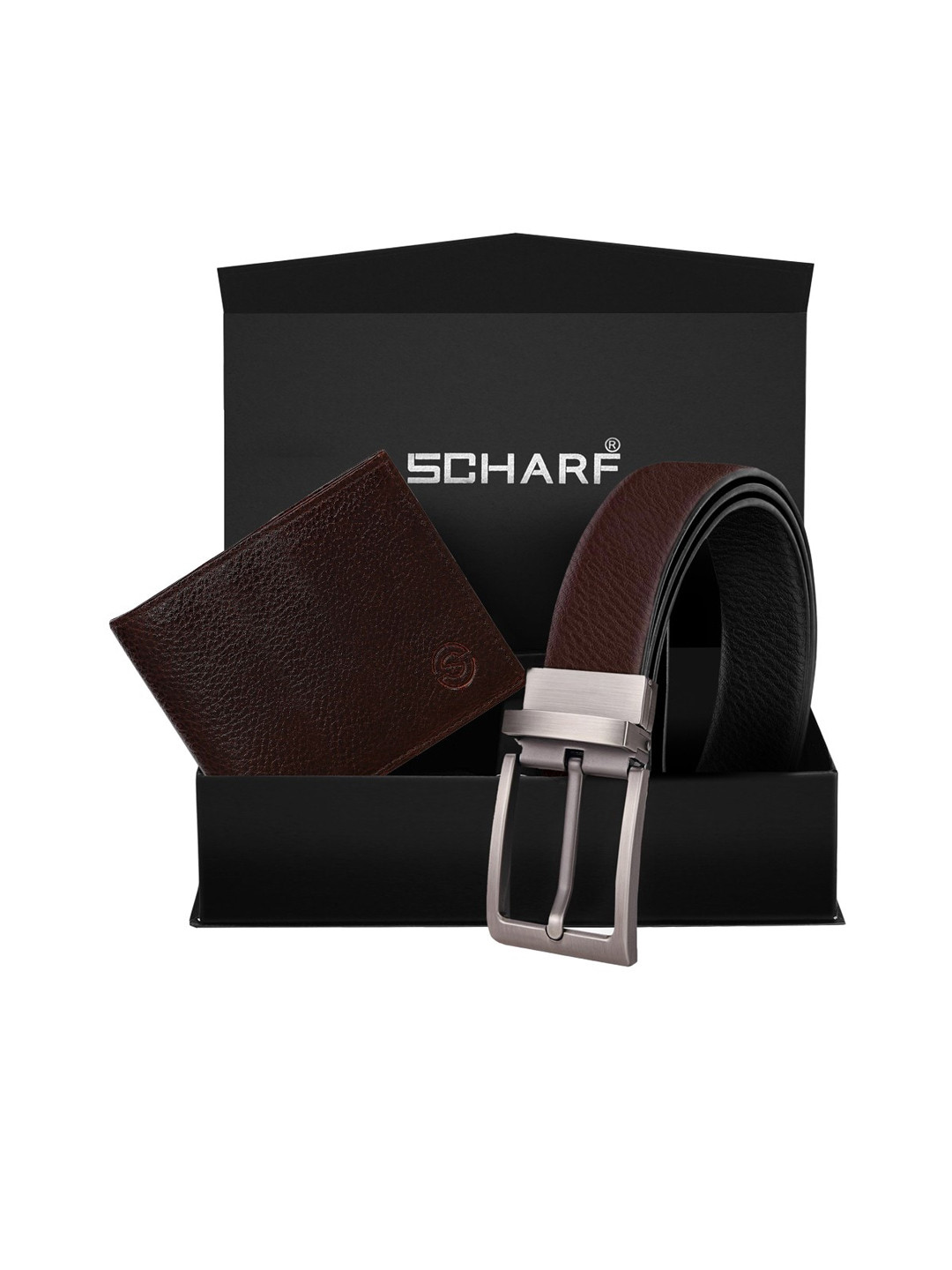 

SCHARF Men Brown Solid Accessory Gift Set