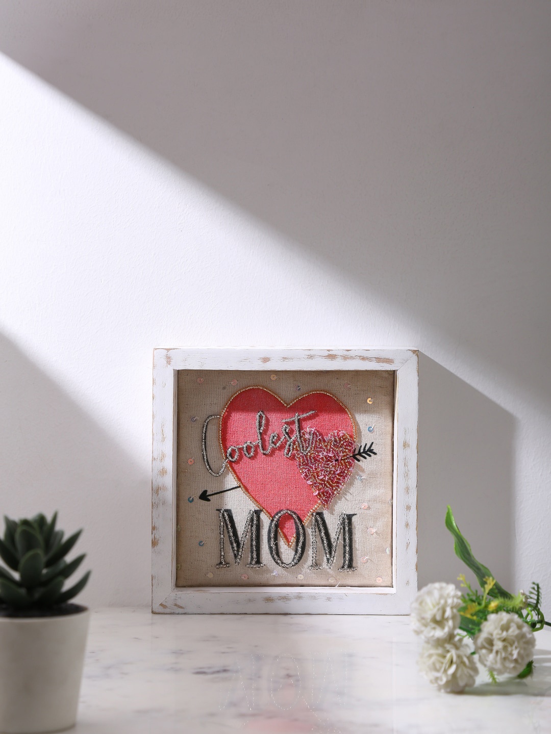 

Amoliconcepts Off White Coolest Mom Handcrafted Wall Decor