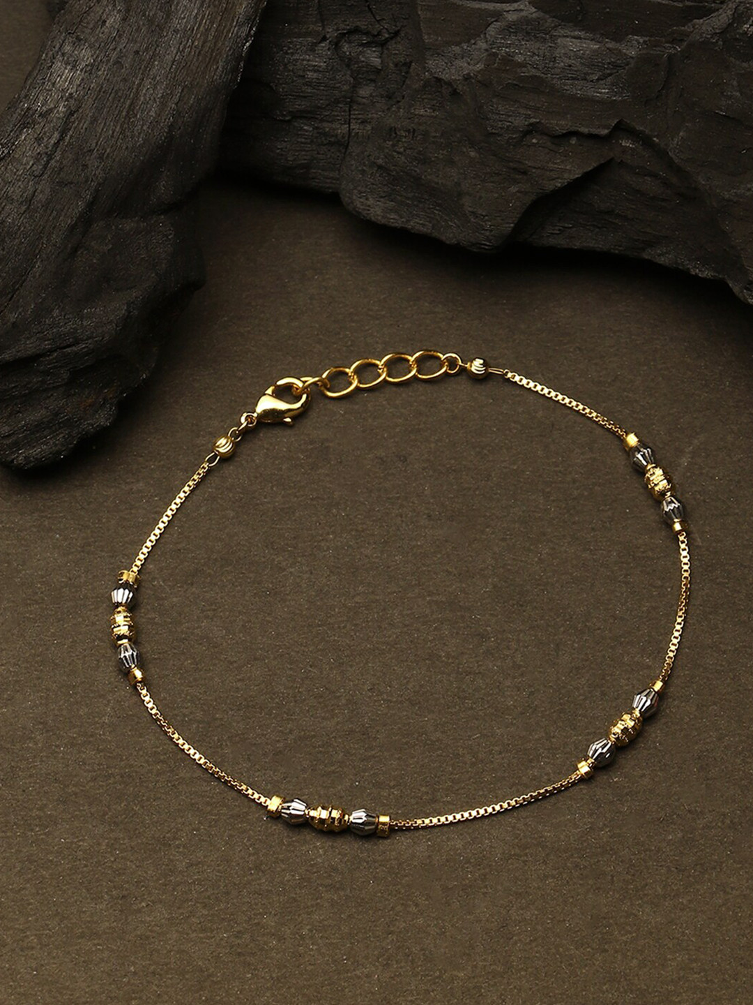 

Adwitiya Collection Gold-Plated Link Bracelet