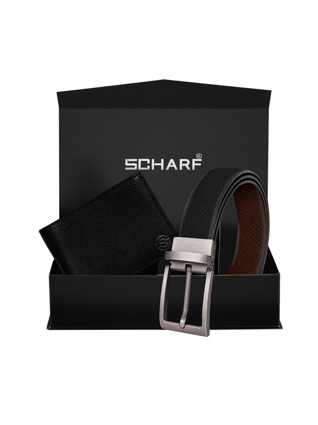 

SCHARF Men Black & Brown Accessory Gift Set