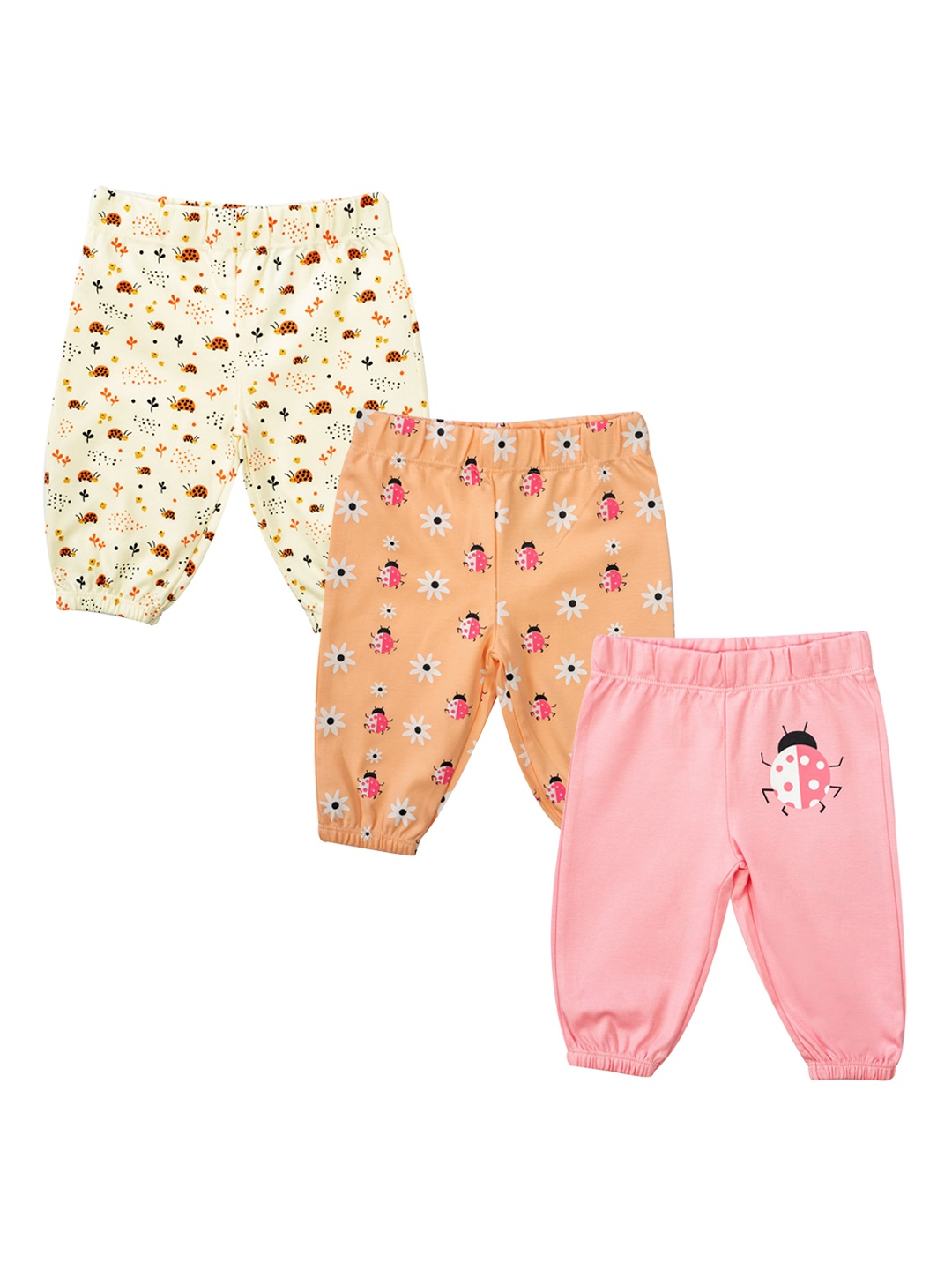 

Mee Mee Boys Pack of 3 Printed Leggings, Coral