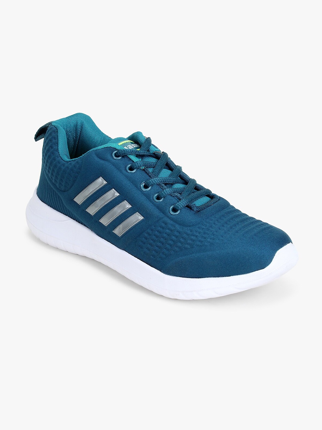 

Champs Men Blue Striped Mesh Running Shoes