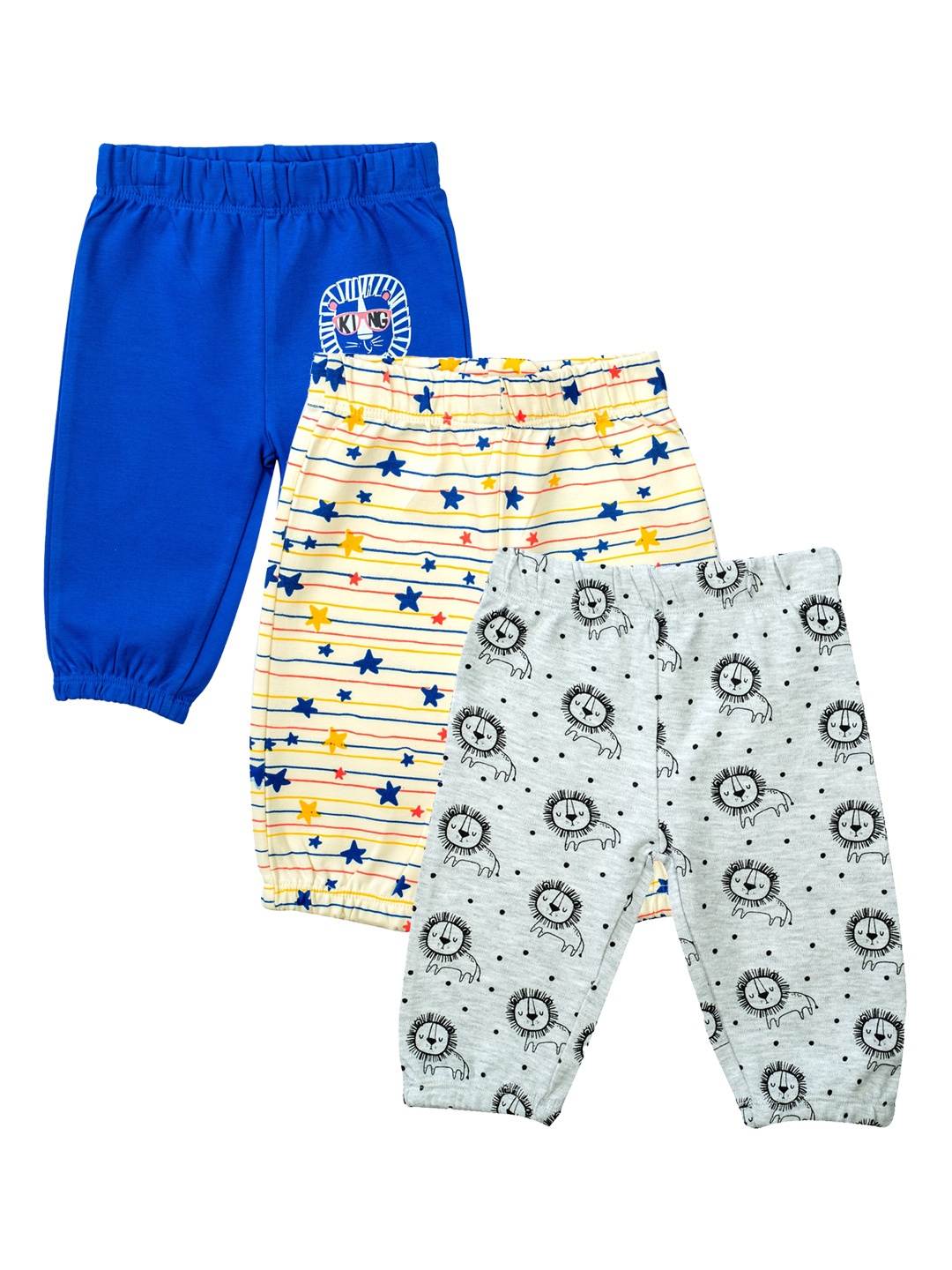 

Mee Mee Boys Pack of 3 Printed Leggings, Blue