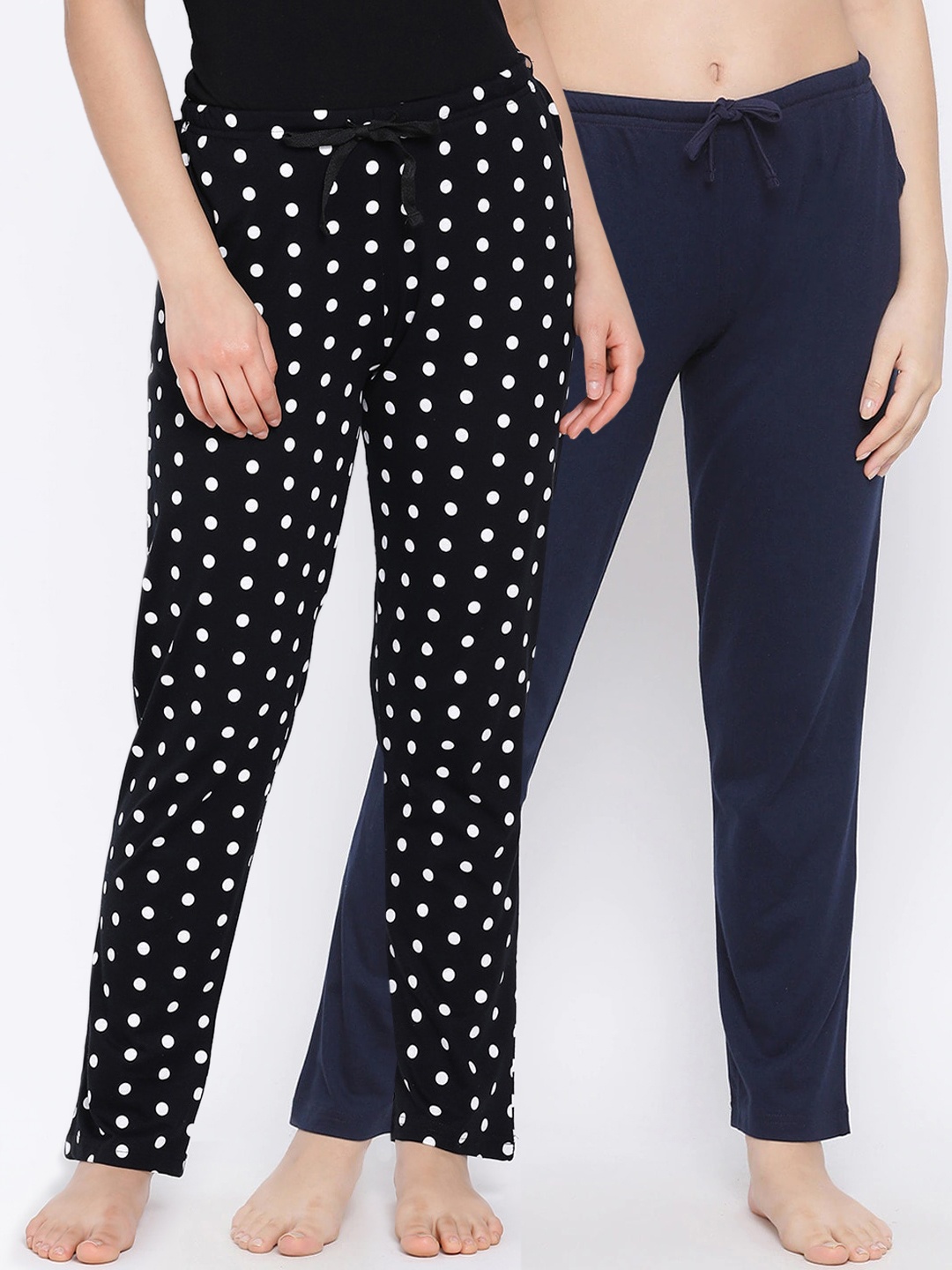 

Kanvin Women Pack of 2 Pure Cotton Lounge Pants, Black