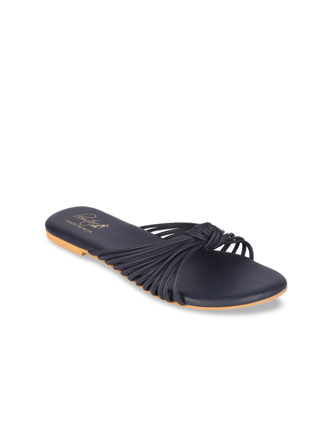 

Bowtoes Women Navy Blue Open Toe Flats