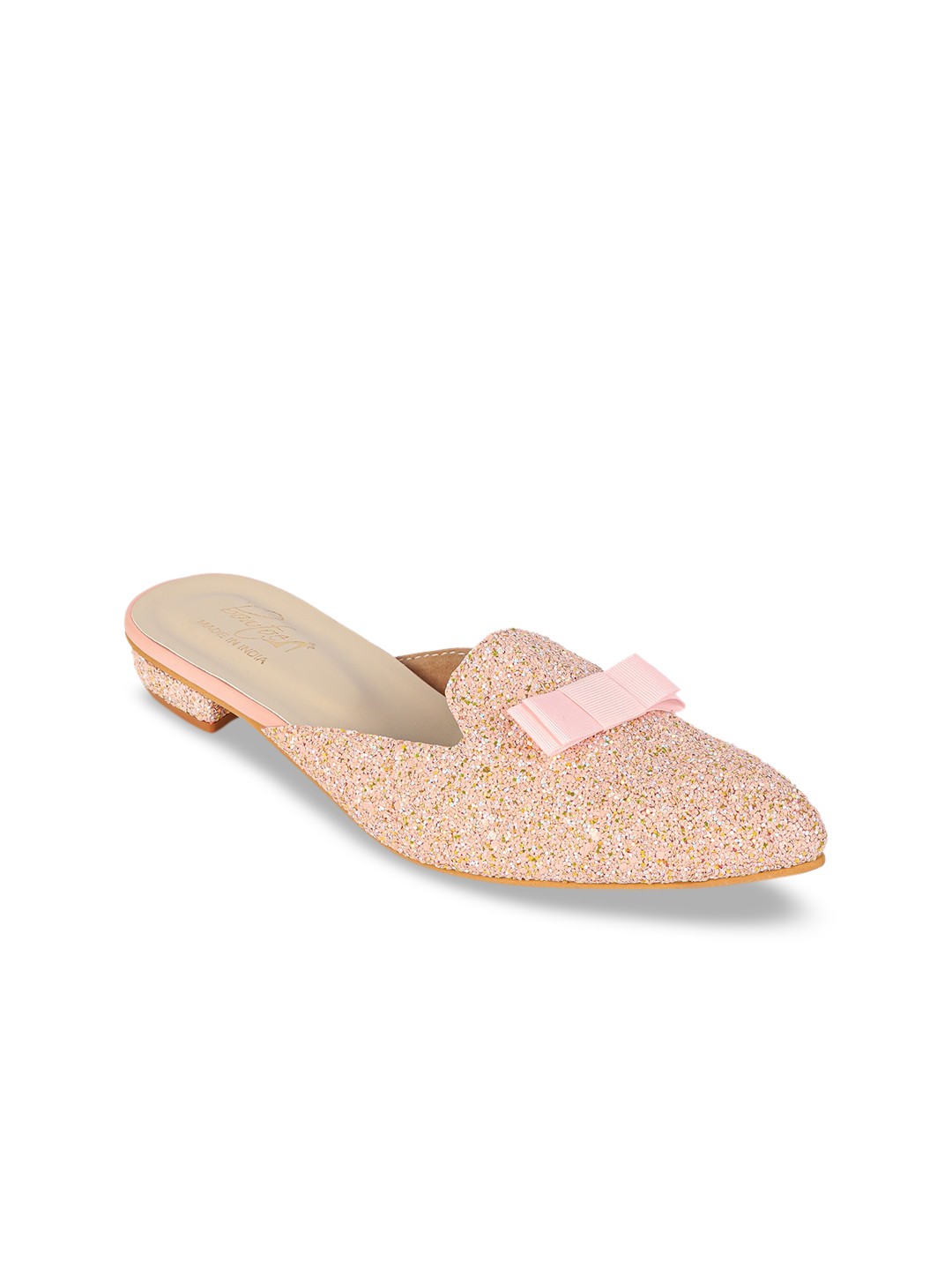 

Bowtoes Women Pink Embellished Mules