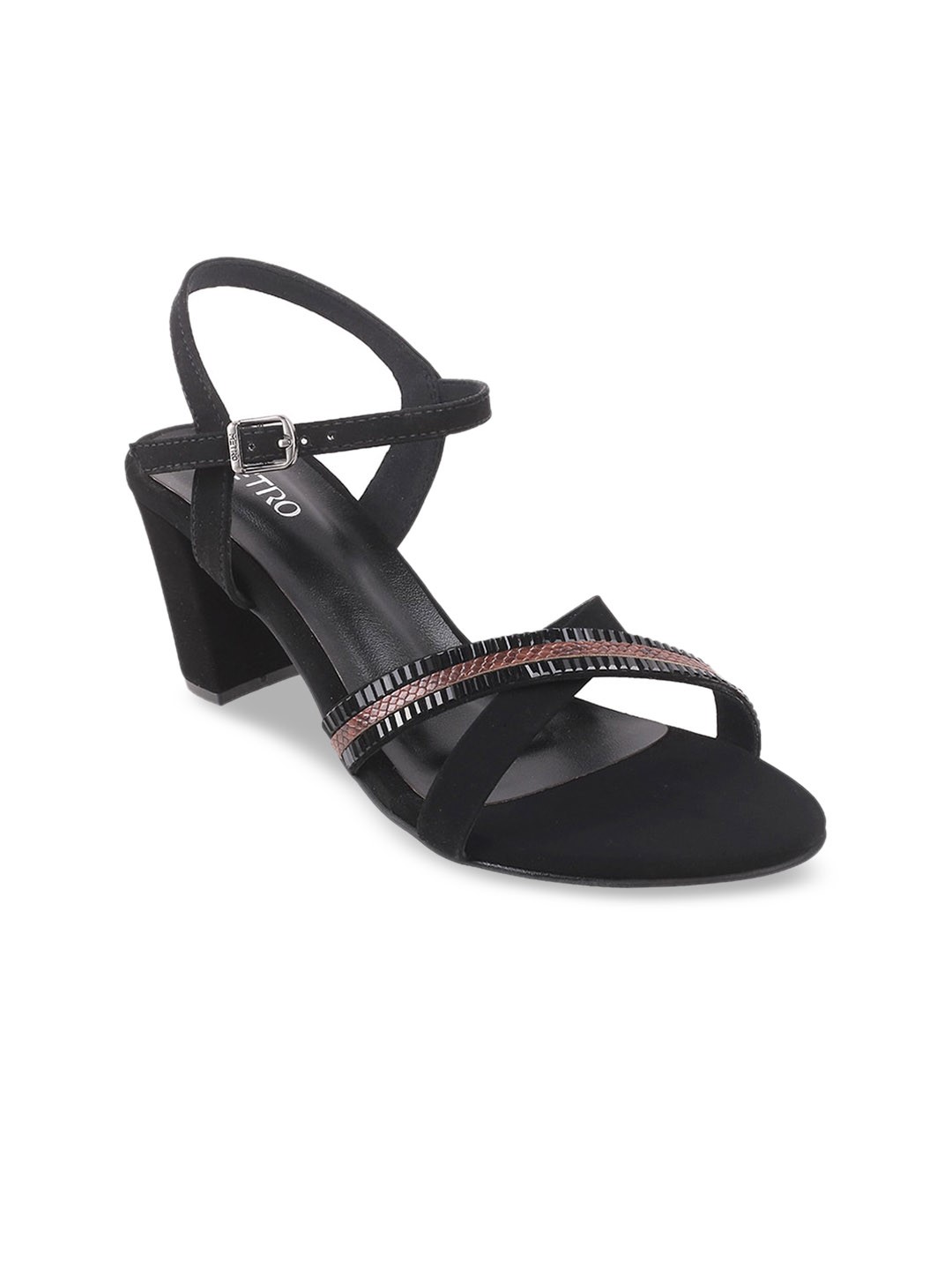 

Metro Women Black Printed Sandals