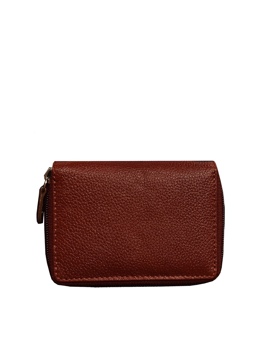

ABYS Unisex Brown Textured Leather Credit Card Holder