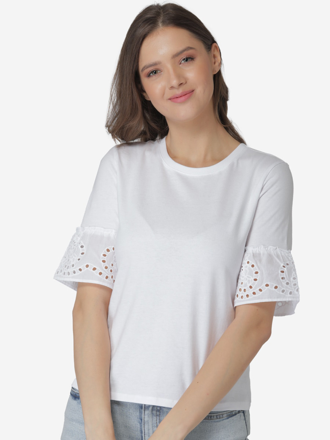 

Mode by Red Tape White Regular Top