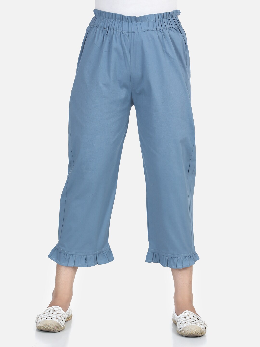 

Cutiekins Girls Blue Capris