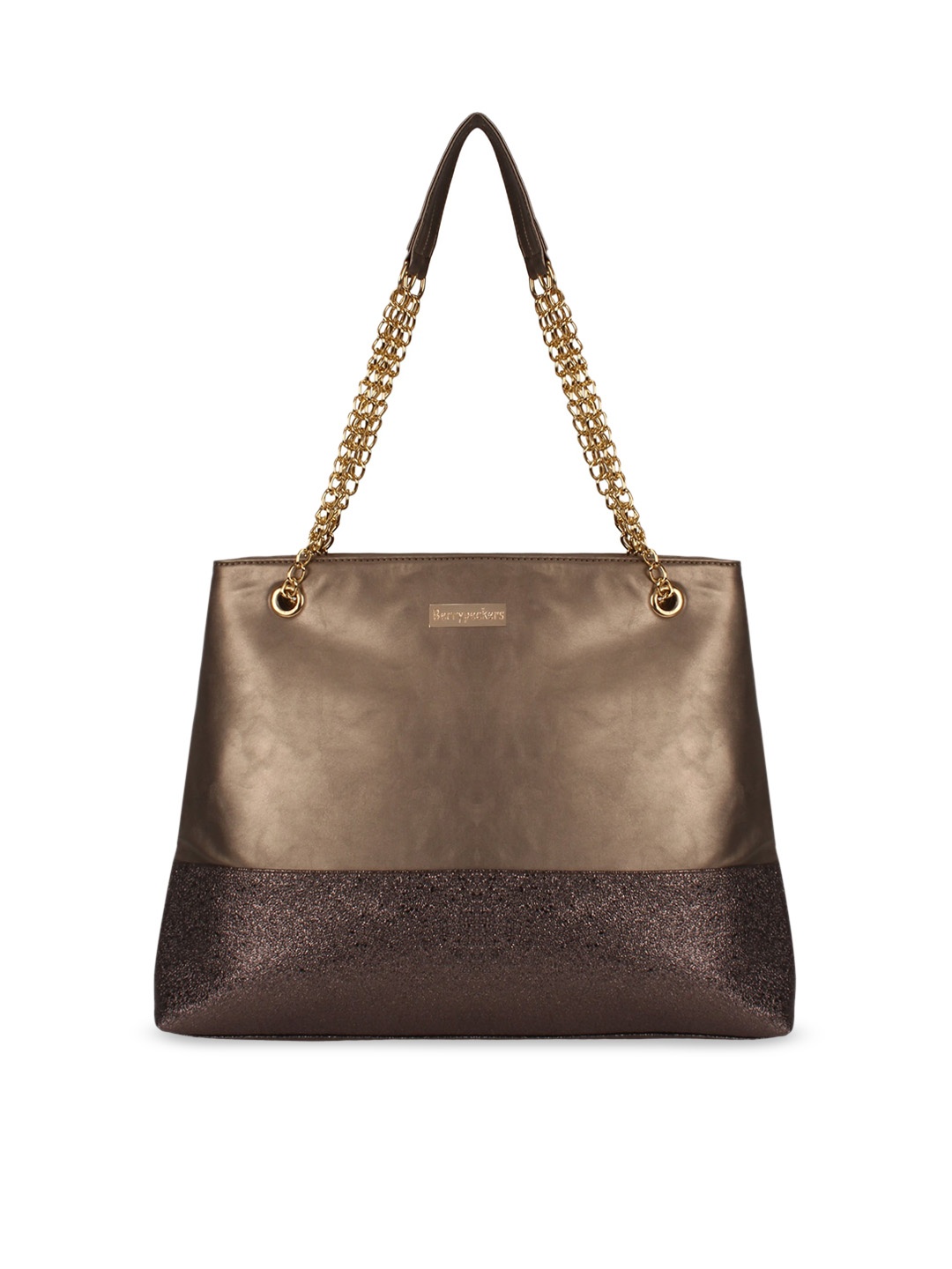 

Berrypeckers Copper-Toned & Brown Colourblocked Shoulder Bag