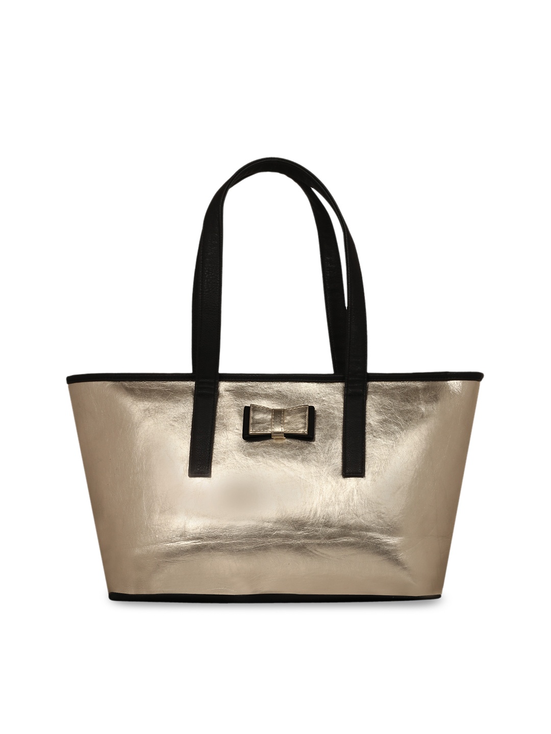 

Berrypeckers Gold-Toned & Black Solid Shoulder Bag