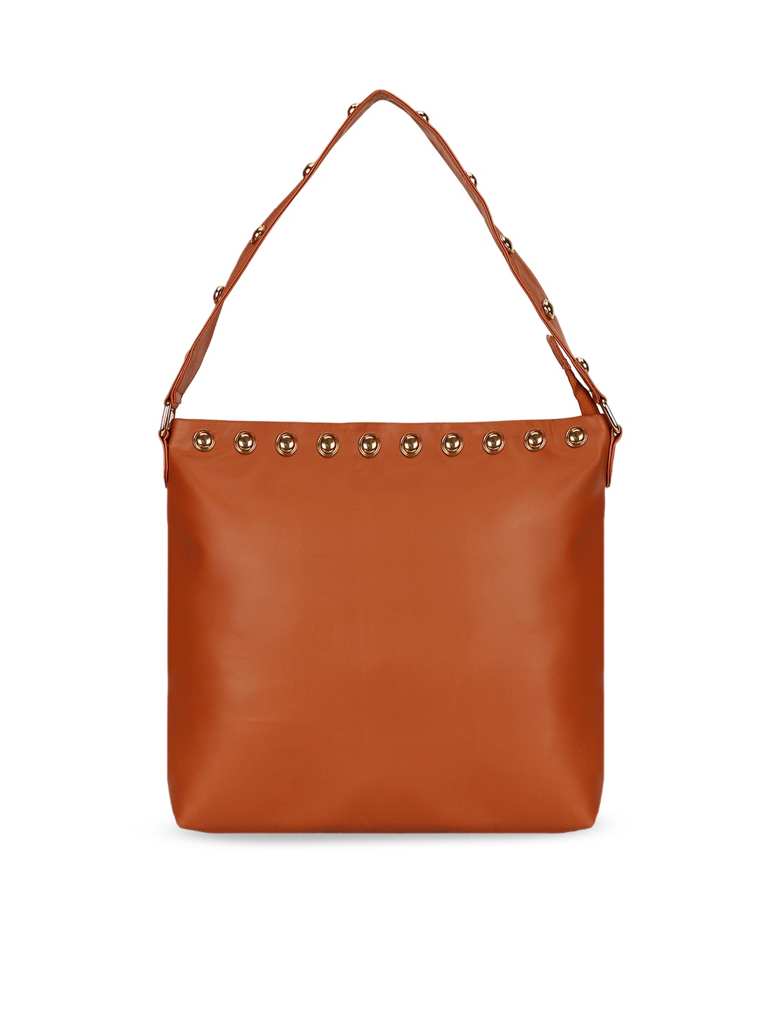 

Berrypeckers Tan Brown Solid Hobo Bag