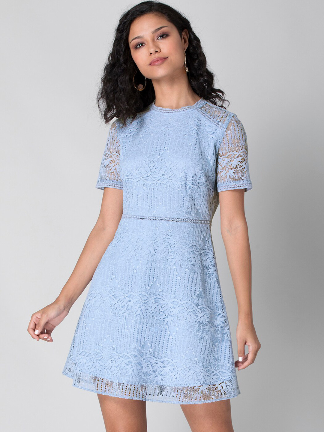 

FabAlley Blue Lace Dress