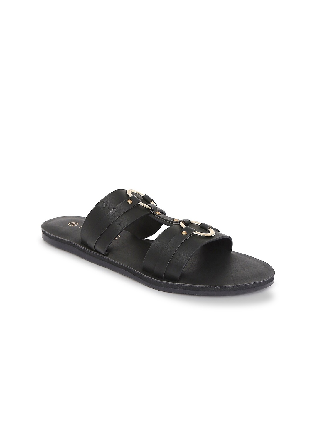 Forever Glam by Pantaloons Women Black Open Toe Flats