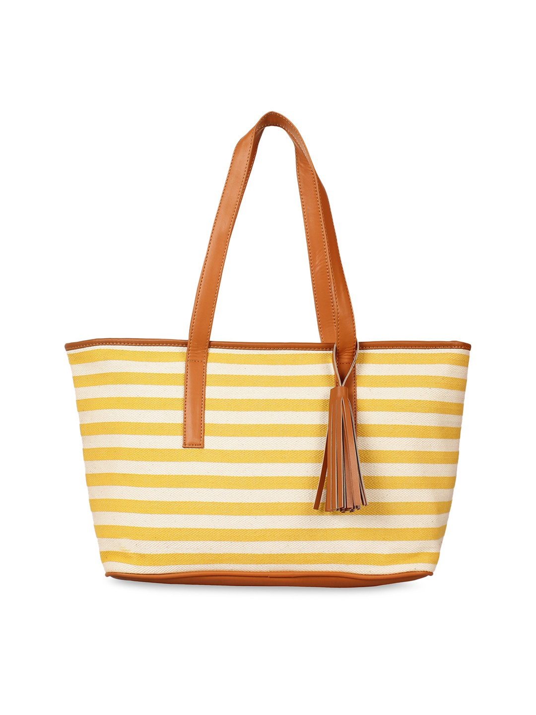 

Berrypeckers Yellow Striped Shoulder Bag
