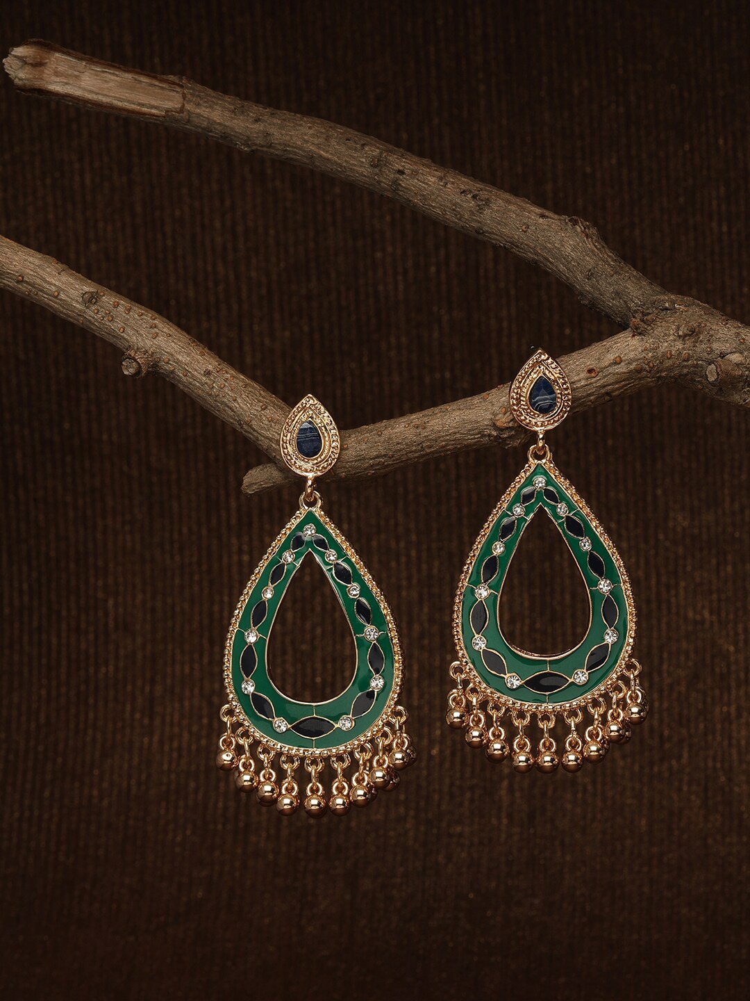

Accessorize Green Teardrop Shaped Drop Earrings