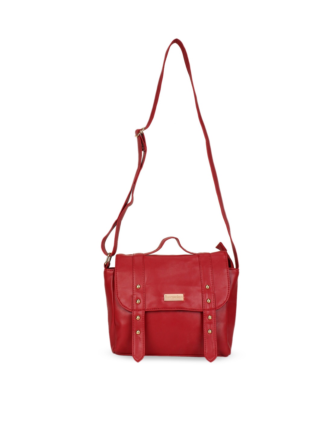 

Berrypeckers Maroon Solid Satchel