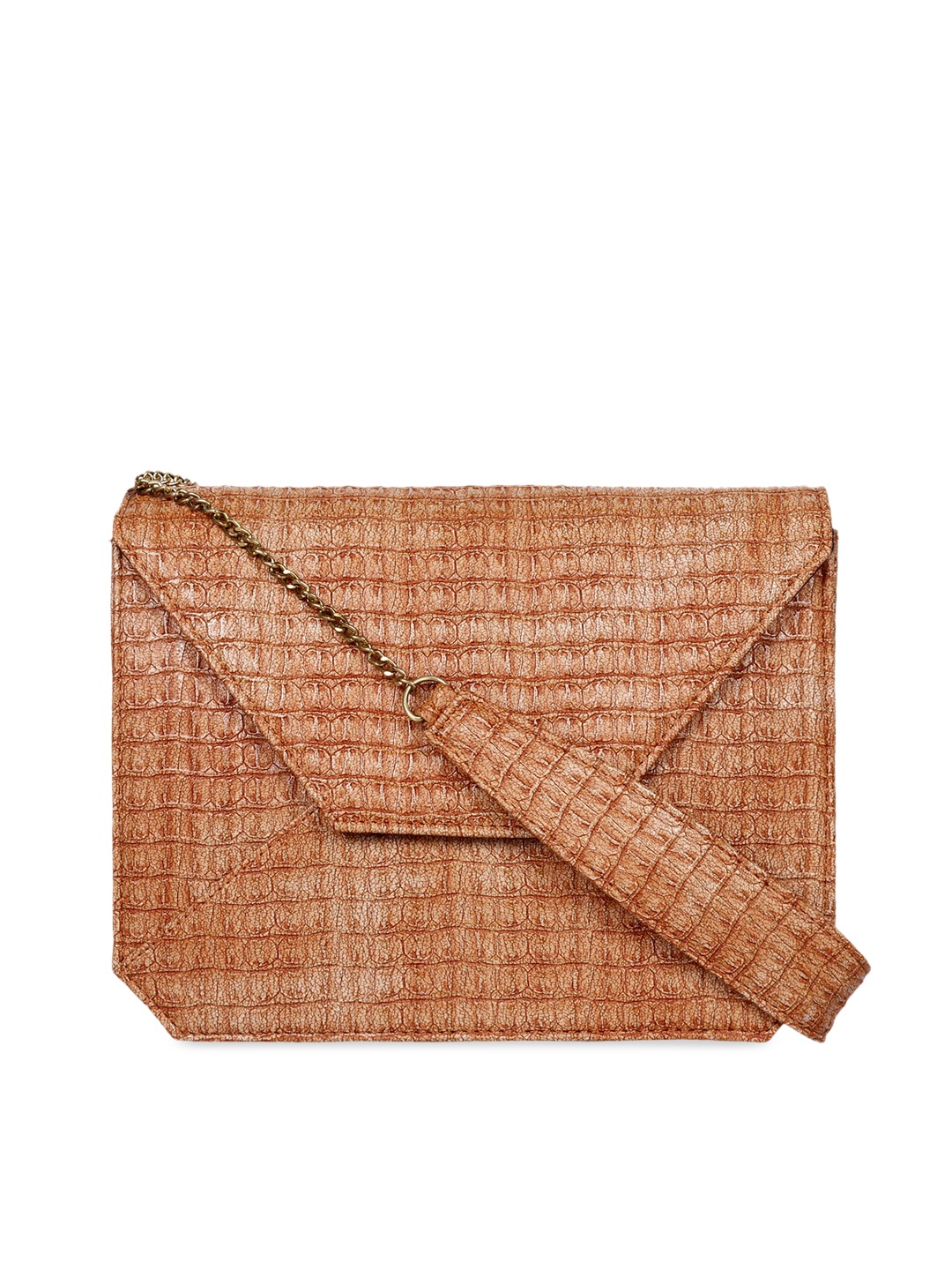 

Berrypeckers Tan Brown Textured Sling Bag