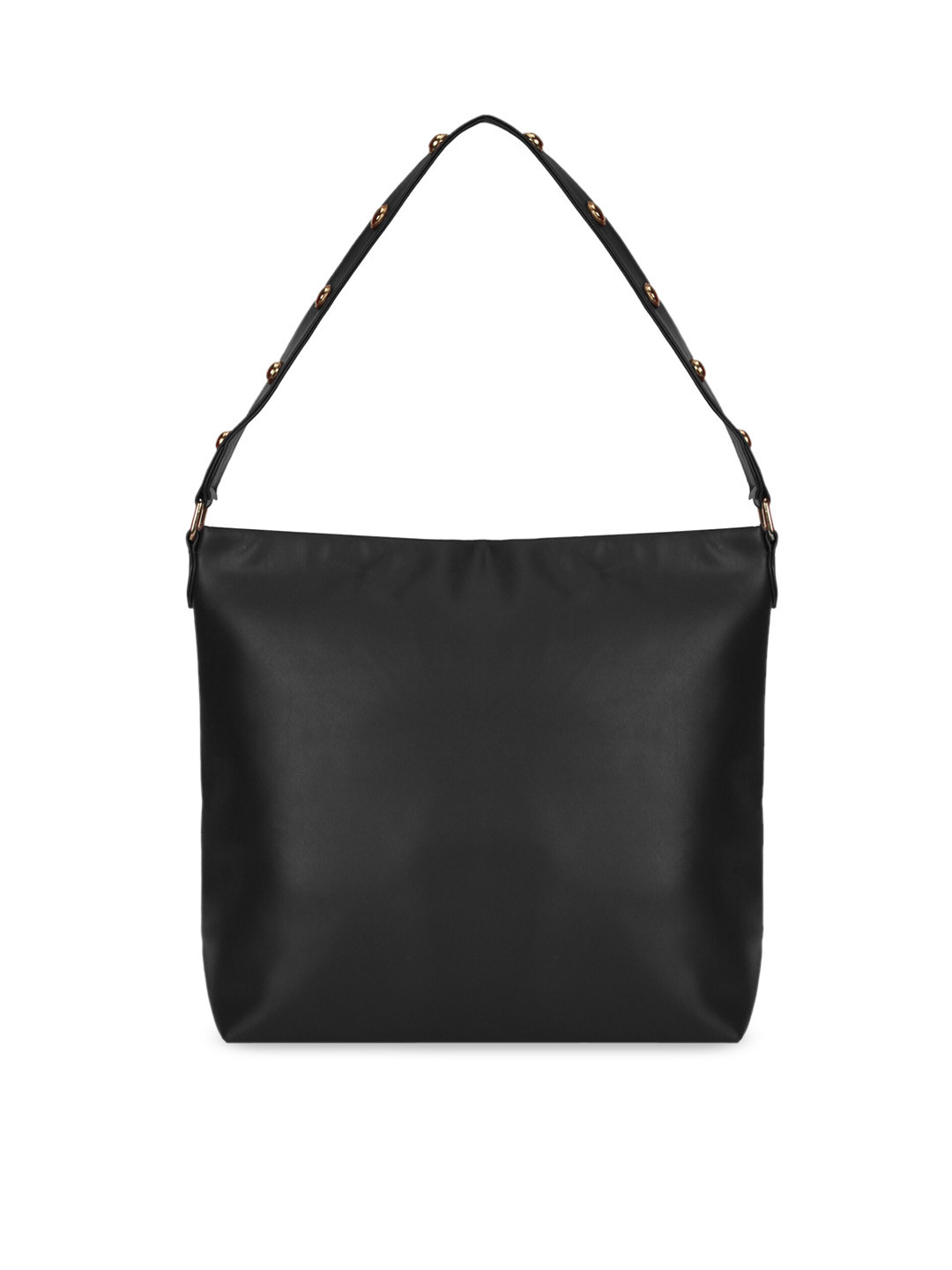 

Berrypeckers Black Solid Hobo Bag