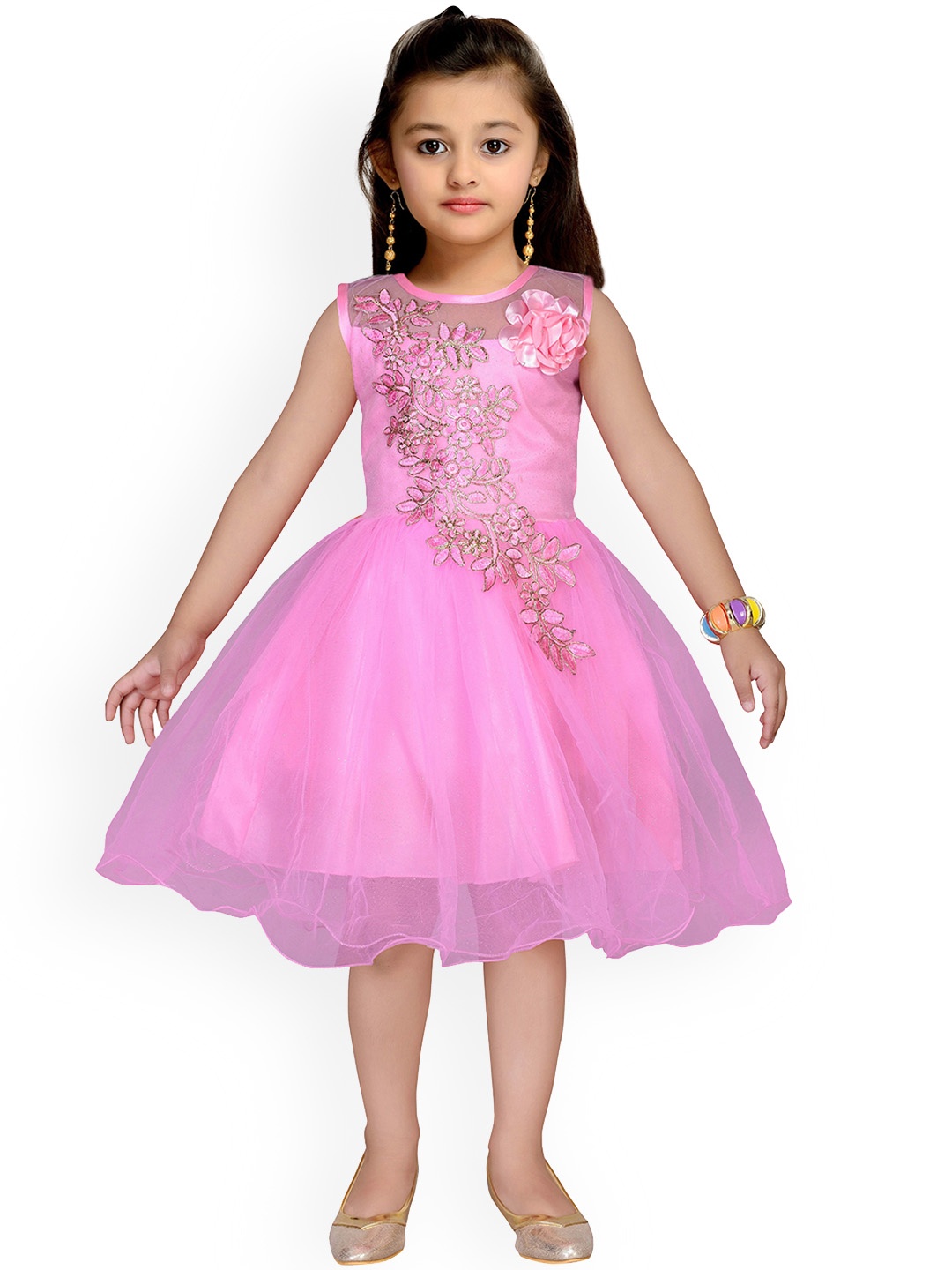 

Kidling Pink Net Dress