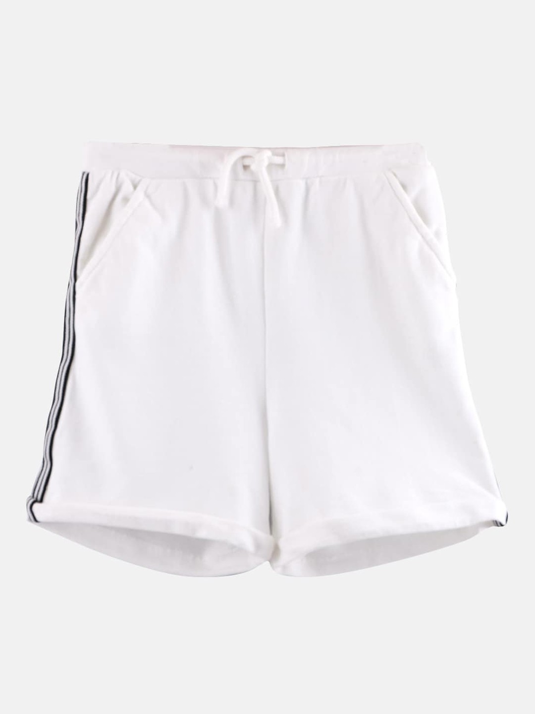 

Beebay Boys White Solid Regular Fit Regular Shorts