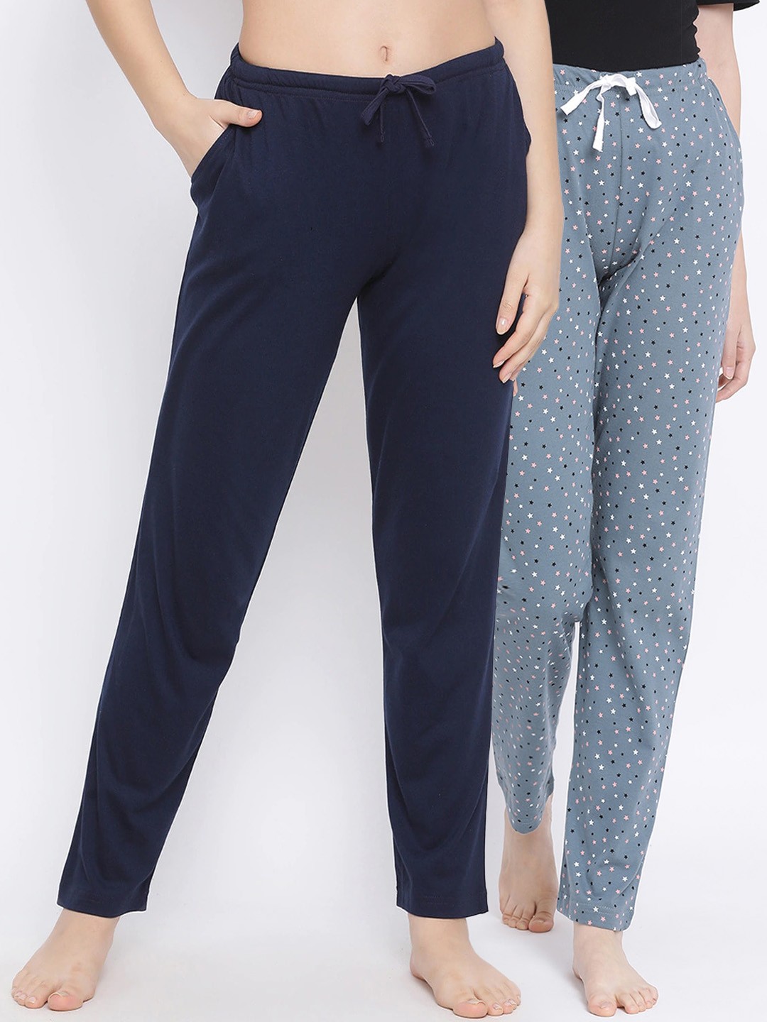 

Kanvin Women Pack of 2 Pure Cotton Lounge Pants, Grey