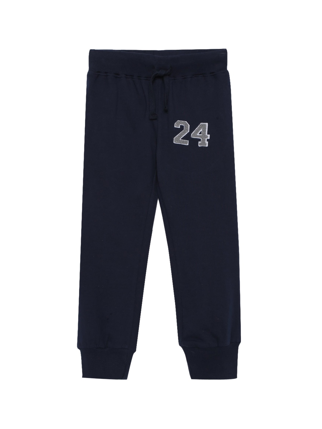 

ZION Boys Navy Blue Solid Straight Fit Cotton Joggers