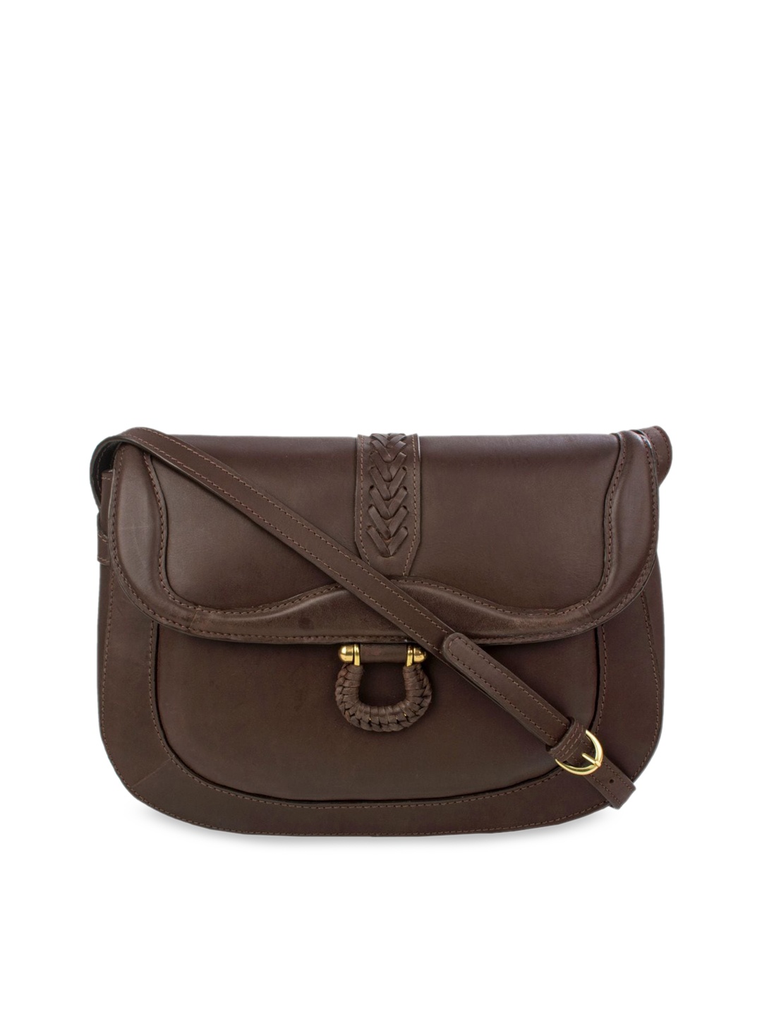 

Hidesign Brown Solid Sling Bag